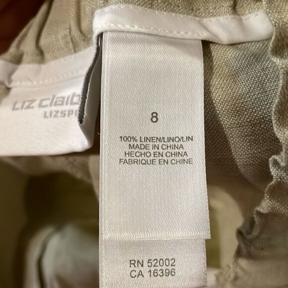 NWT Liz Claiborne Desert Bouquet Linen Jacket and Cropped Pants Size M and 8 - Picture 14 of 14